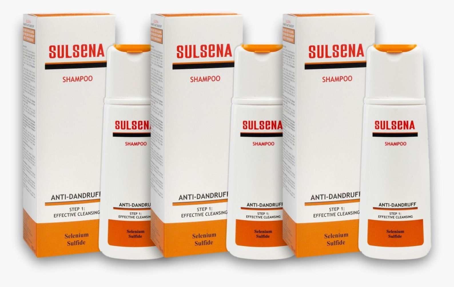 3x Sulsena Deep Cleansing Effective ANTI-DANDRUFF Shampoo With Selenium ...