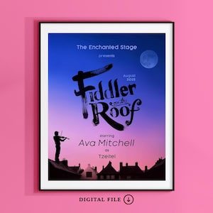 Personalized Fiddler on the Roof Musical Poster︱High School Musical Poster︱Custom Musical Theatre Wall art