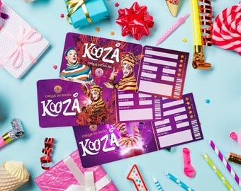 Printable Cirque Du Soleil KOOZA Show Ticket︱surprise Gift Reveal