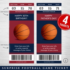 Digitale Denver Colors Überraschungskarte, Gefälschte Denver Spielkarte, Basketball-Spielüberraschungsgeschenkkarte, Druckbare Basketballkarte