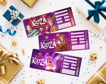 Printable Cirque Du Soleil KOOZA Show Ticket︱surprise Gift Reveal