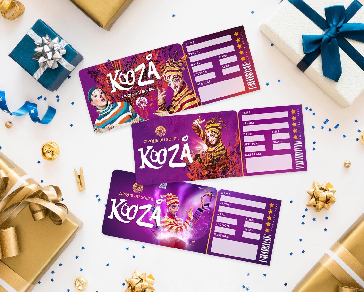Printable Cirque Du Soleil KOOZA Show Ticket︱surprise Gift Reveal