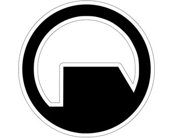 Black Mesa Research Facility Logo Sticker - Half-Life Inspired