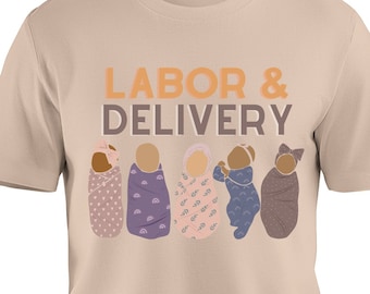 Arbeid en levering baby&#39;s tshirt, L&D shirt, antepartum shirt, postpartum shirt, nicu shirt