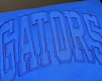 Gators embroidered sweatshirt, gators blue sweatshirt, gator sweatshirt sweatshirt, Dickinson gators sweatshirt, gators shirt