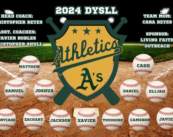 Baseball Team Banner, Little League Baseball Banner (Digital), Sports Banner, TBALL BANNER