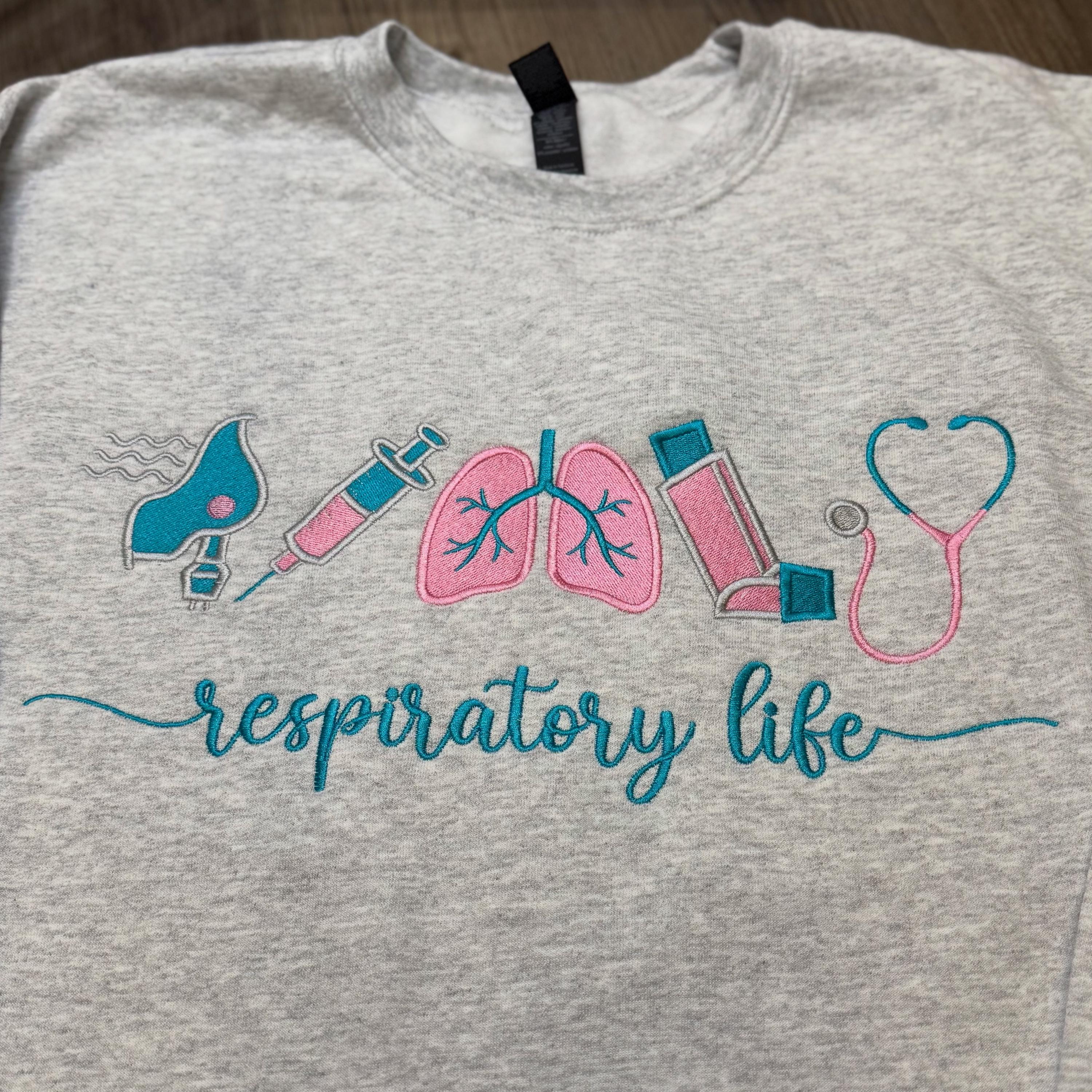 Sweater ademhalingstherapeut, RT-sweater, RRT-sweater, CRT-sweater, ademhalingstherapeut, T-shirt ademhaling