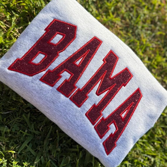 BAMA embroidered sweatshirt, Alabama sweatshirt, bama football, bama football sweatshirt