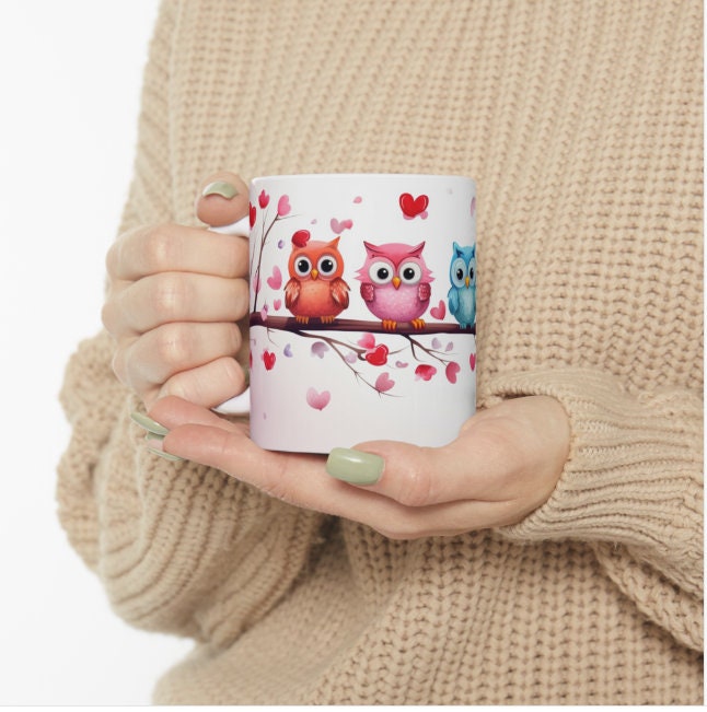 Owls On A Limb Digital Mugwrap Design