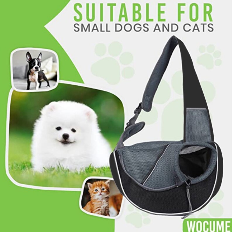 Pet gifts for dogs a sling bag for a cat Birthday gifts for cat carry bag gift for moms gift for her cute mothers day gifts for him, cat owner gifts for dog owner travel bag christmas gifts unique bag Birthday gifts for him Birthday gift for kids