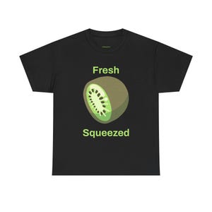 T-shirt kiwi, chemise tropicale audacieuse, cadeau pour les amateurs de fruits, t-shirt graphique en coton, haut tendance unisexe