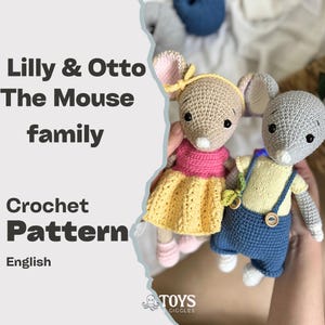 Schema uncinetto PDF: Lilly & Otto la famiglia di topi - Download digitale (inglese)