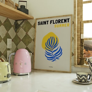Saint Florent Sommer – korsisches Plakat