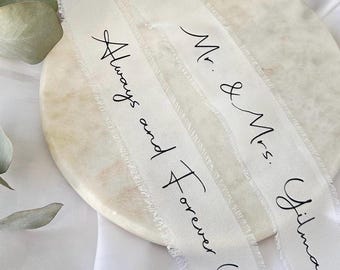 Nastro per bouquet personalizzato | Bouquet | Bouquet da sposa | Nastro per bouquet da sposa, matrimoni e cerimonie nuziali