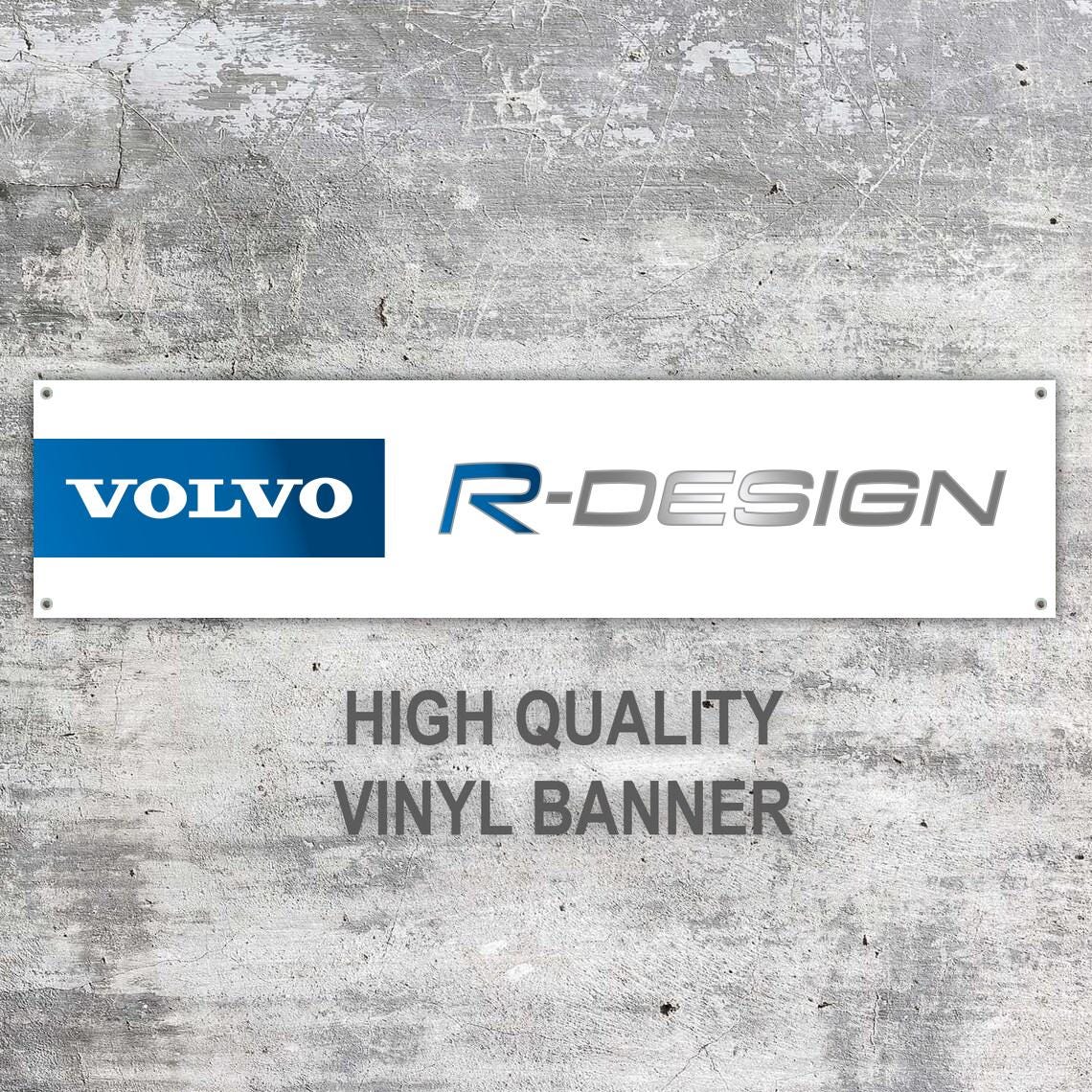 Volvo R Design Vinyl Banner Garage Workshop Workspace Sign Decoration ...