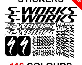 Juego de pegatinas para bicicleta S-WORKS, para cuadro, ciclismo, BMW, MTB, descenso, descenso