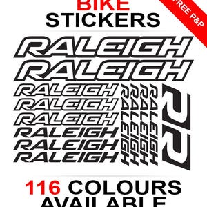 Decalcomania Raleigh Per Tubi – Modelli 18-23, Adesivo Nuovo