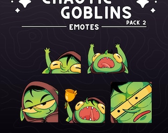 Animated Goblin Emote Pack 2 | Gobbo Emotes for Twitch, Discord, Youtube
