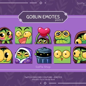 Kobold Emote Paket 3 | Gobbo Emotes für Twitch, Discord, Youtube