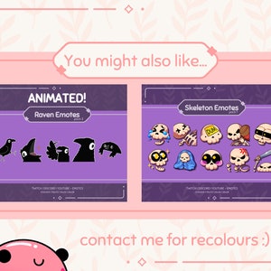 Skeleton Emote Pack 2 | Skull Emotes for Twitch, Discord, Youtube - Etsy