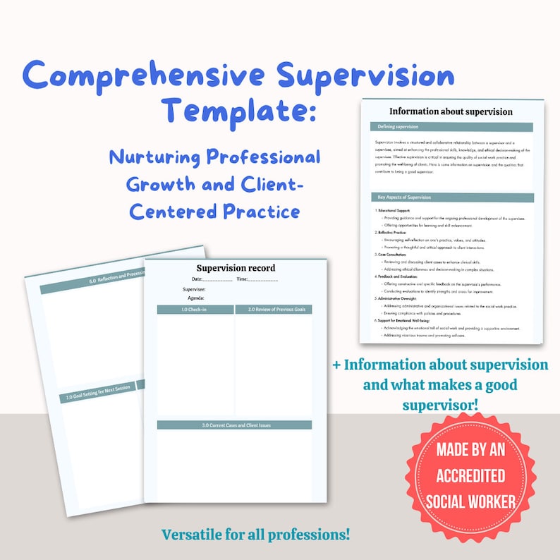 Clinical Supervision Template PDF Supervision Record Effective Clinical Supervision Template PDF Supervision Record Effective