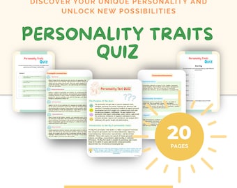 Big 5 Personality Test - In-Depth Self-Discovery Quiz, Personal development, Personality Quiz, PersonalityTest, Unique Psychology Gift
