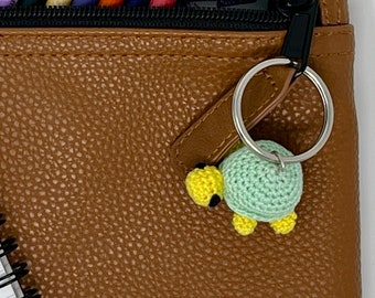 Turtle Mini Crocheted Key Chain