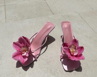 Angelina Pink Orchidee Orchidee Blumen Heels