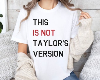 Esta no es la camiseta de la versión de Taylor, la camiseta Eras Tour