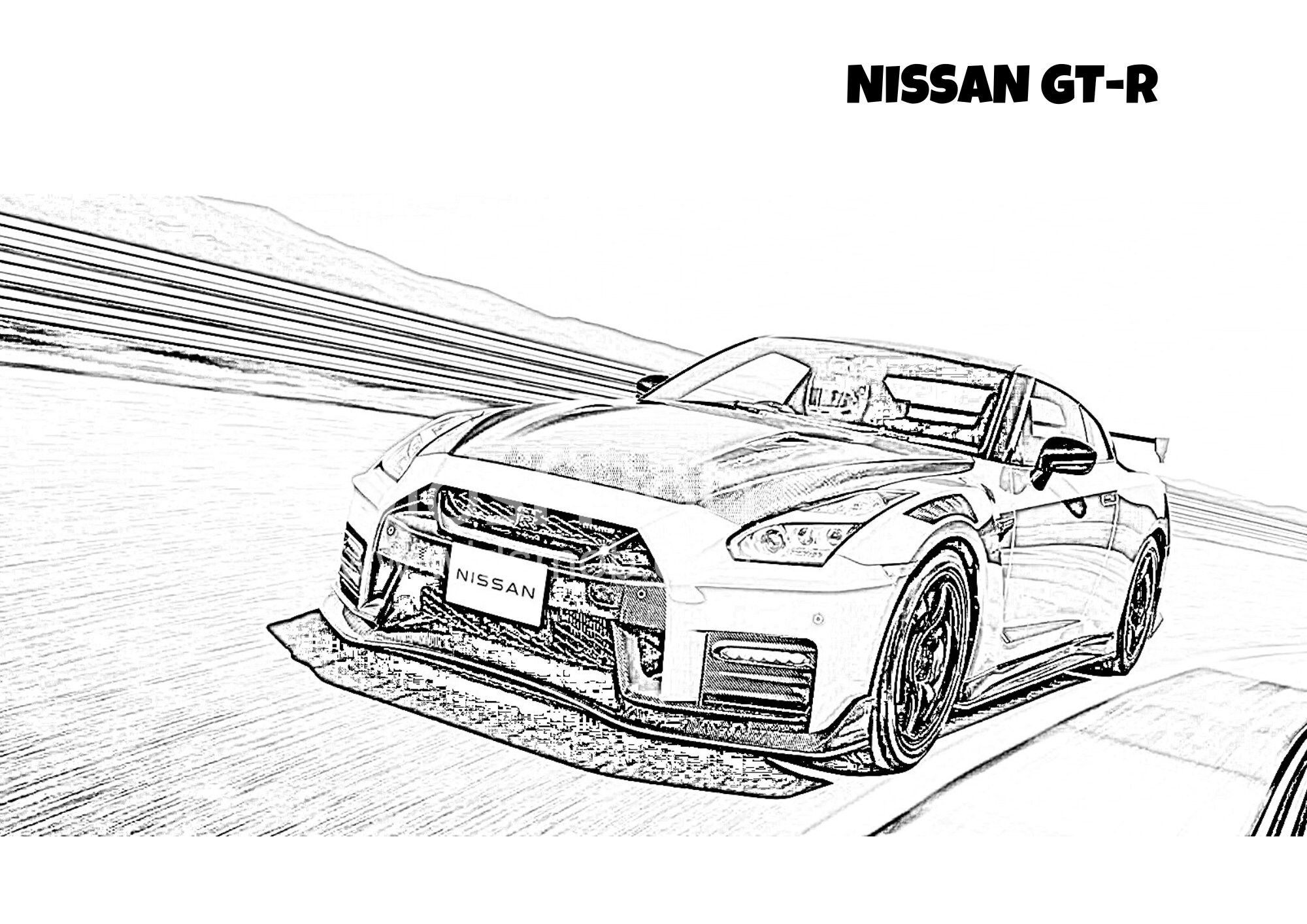 Japanese Cars Coloring Book Etsy