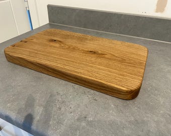 Handcrafted Solid Oak Chopping Board: Charcuterie Serving Board