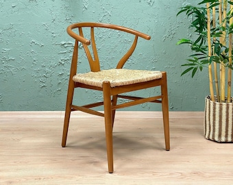 Deense Wishbone Style stoel - Dine stoelen - rotan eetkamerstoelen - stoelen voor de woonkamer - stoelen om te dineren - rotan houten stoelen - stoel