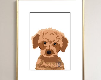 Digital Download - Dog Puppy Golden Doodle