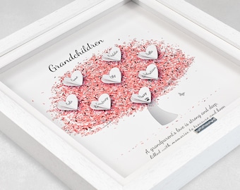 Cornice In Legno Personalizzata Nonni Con Dedica - Idea Regalo Per Nonni E Nonne
