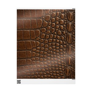 Carta da regalo con stampa coccodrillo: rotolo di carta Luxe da 90 g/m² immagine 3