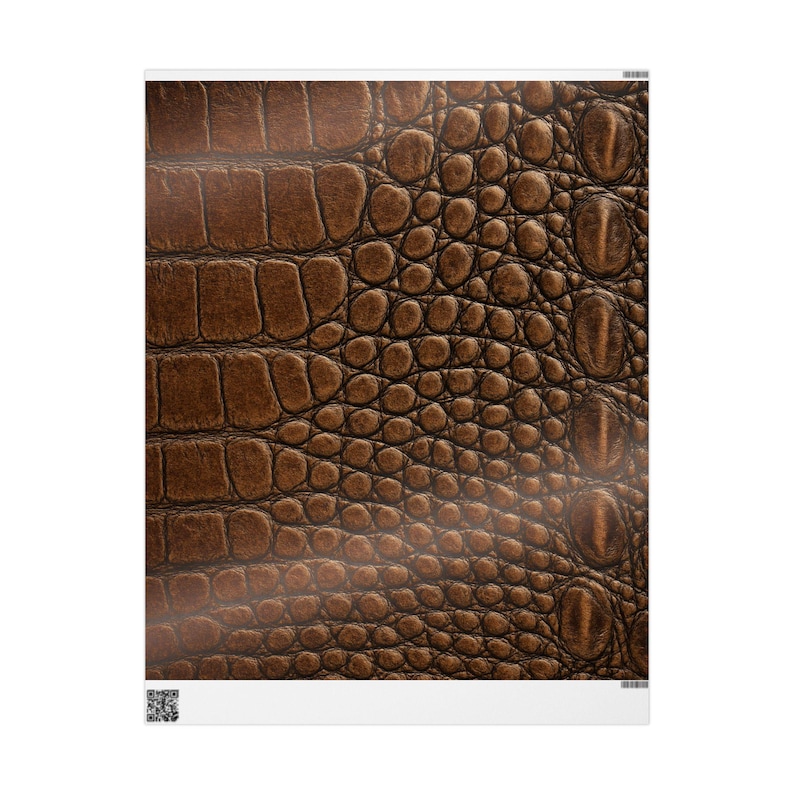Carta da regalo con stampa coccodrillo: rotolo di carta Luxe da 90 g/m² immagine 3