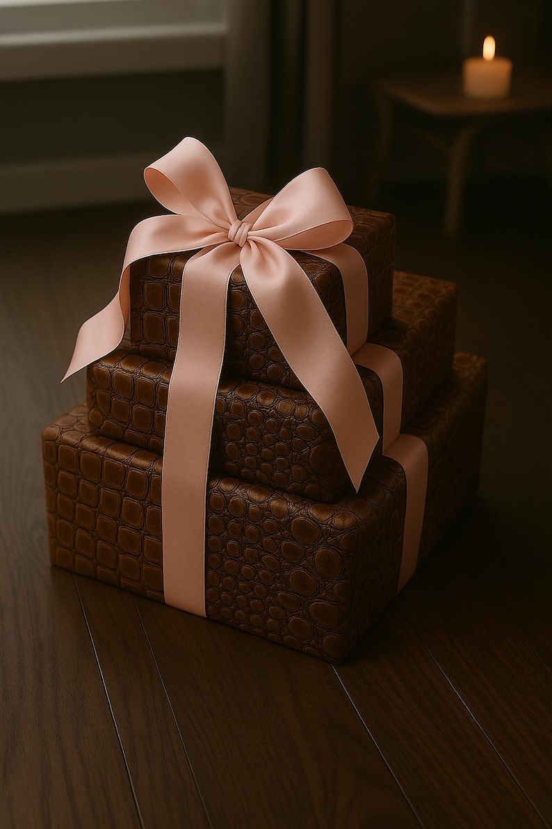 Carta da regalo con stampa coccodrillo: rotolo di carta Luxe da 90 g/m² immagine 6