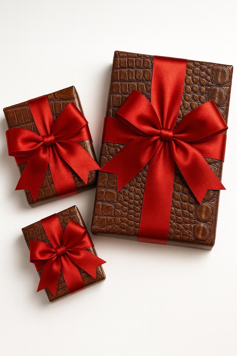 Carta da regalo con stampa coccodrillo: rotolo di carta Luxe da 90 g/m² immagine 7