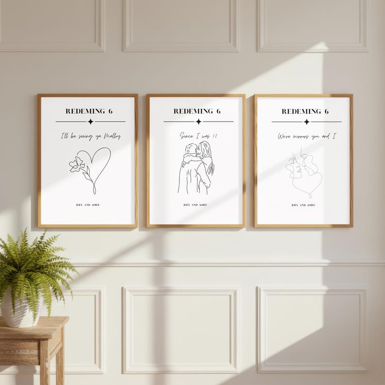 Boys of Tommen Line Art Prints | Minimalist Bundle (Digital Download) image 4