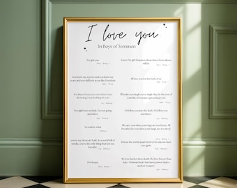 Boys of Tommen Quote Print | Literary Wall Art (Digital Download)
