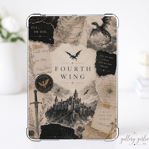 Fourth Wing Kindle Insert | Dragon Fantasy E-Reader Decor (Digital Download)