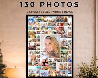 Huge Photo Collage Template | 130+ Photos | 6 Different Layouts | Instant Digital Download