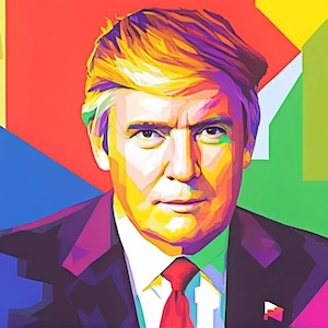 WPAP / Wedha's Pop Art Portrait, Custom Abstract Geometric Portrait, Portrait Modern Colorful Abstract Wall Art Home Decor, Birthday Gifts