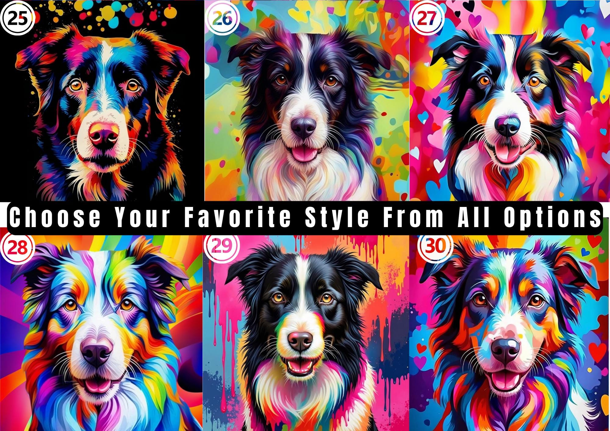 Custom Dog Portrait, Cute Dog Poster, Personalized Badly Drawn Pet Art ...
