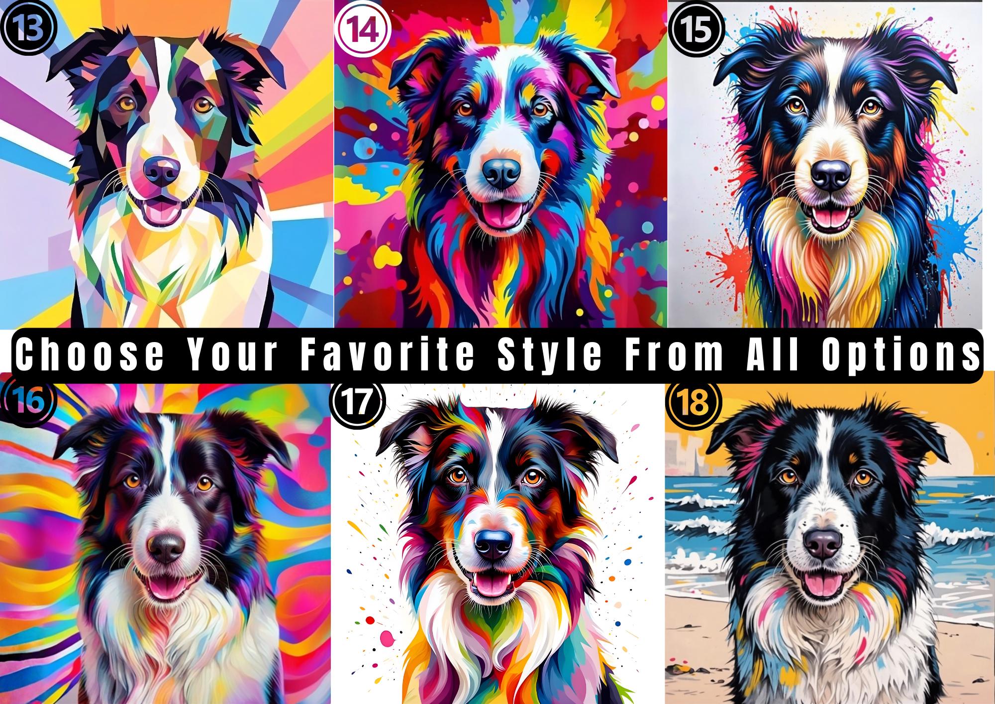 Custom Colorful Dog Portrait From Photo | Vibrant Labrador Art Print ...