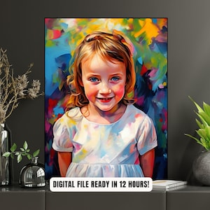 Transforma tu foto en impresiones personalizadas de Pop Art. Retrato personalizado. Impresión de Pop Art. Regalo de boda digital de Pop Art. Impresión de dibujo de retrato de mascota.