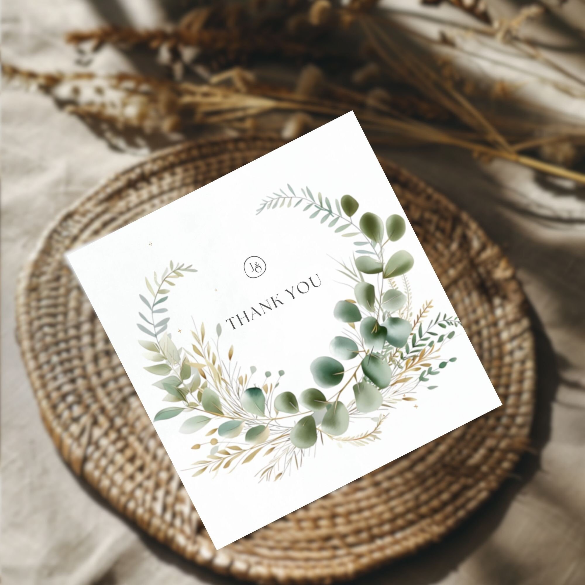 Watercolor Eucalyptus Wreath Clipart | Greenery Botanical Frame (PNG ...