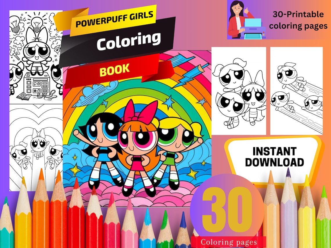 Powerpuff Girls Coloring Book,powerpuff Coloring Pages,powerpuff ...