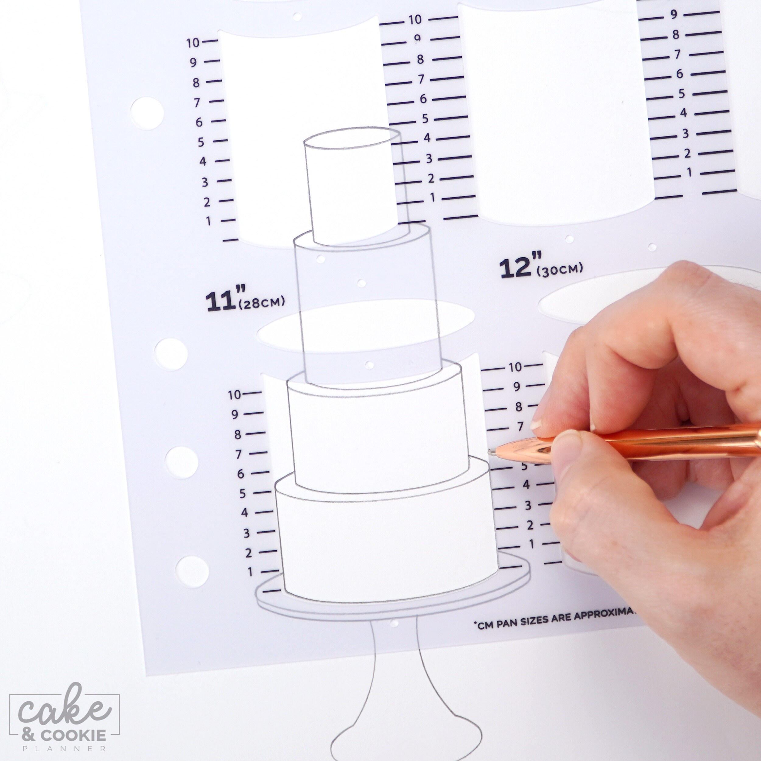 Round Cake Sketching Templates Original Award-winning Tools, Design ...