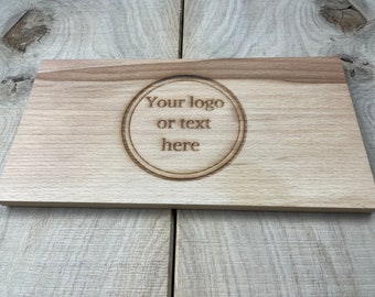 Borrelplank| Snijplank | Serveerplank | Beuken | Gepersonaliseerd met bedrijfslogo, logo gravure| Cadeau | Relatiegeschenk